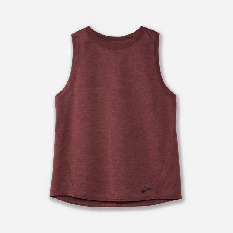 Brooks Distance Running Tank Dame Nettbutikk - Burgunder - Norge (RCS123857)